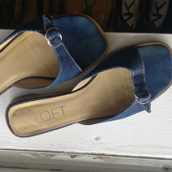 Loft Shoes - Loft Denim Blue Sandals - size 7